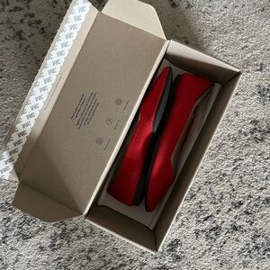 Rothy’s The Point flame red washable flats (sz 6-6.5)